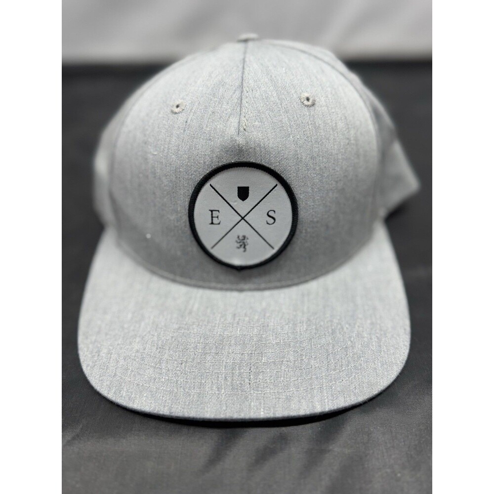 Scotish Crest Lion Shield ES Embroidered Patch Logo Hat Cap Gray Mens OS